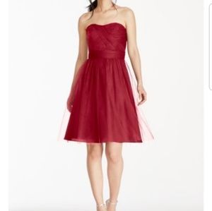 Davids Bridal Bridesmaid Dress, optional Prom GREY